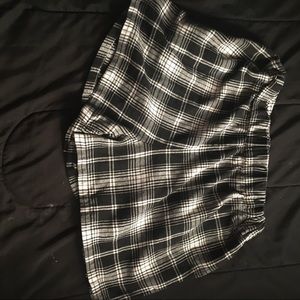 plaid high waisted vintage shorts